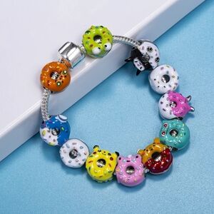 Kawaii Donut Charm Bracelet Featuring Pokémon & Sanrio Cuties!